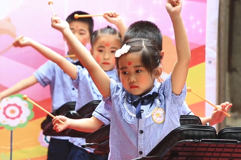 蘇仙區第九幼兒園師生風采-小鐘琴演奏